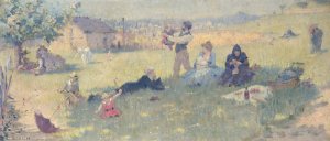 La famille Oil painting by Maurice Chabas