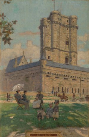 Le Donjon by Maurice Chabas Oil Painting