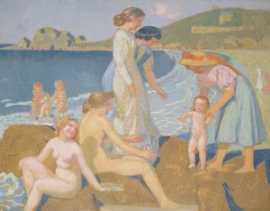 Baigneuses a Perros-Guirec by Maurice Denis Oil Painting