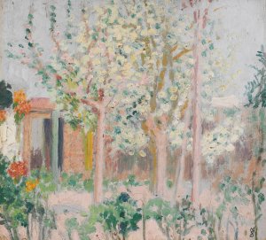 Bouquet d'arbres en fleurs by Maurice Denis Oil Painting