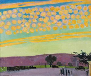 Coucher De Soleil a Pittsburgh by Maurice Denis Oil Painting