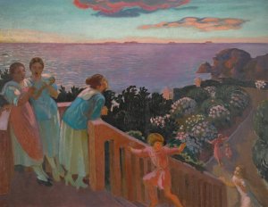 Crepuscule Aux Hortensias by Maurice Denis Oil Painting