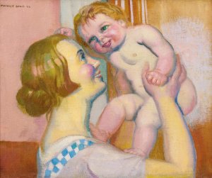 Enfant Nu Ou Annie Et Pauline by Maurice Denis Oil Painting