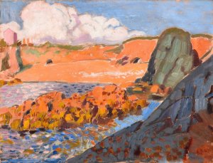 La plage Rouge by Maurice Denis Oil Painting
