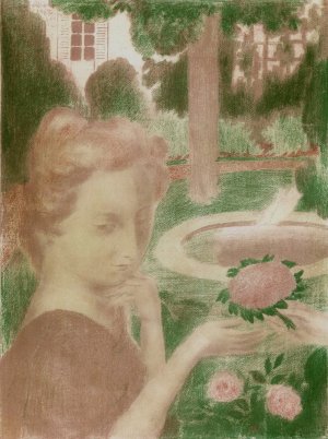 Le bouquet matinal, les larmes …, uit de reeks by Maurice Denis Oil Painting
