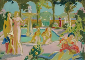 Les Jardins D'armide, Esquisse by Maurice Denis Oil Painting