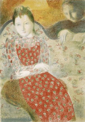 On The Pale Silver Sofa by Maurice Denis Oil Painting