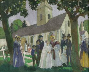 Premiere communion de Leopoldine a Fourqueux by Maurice Denis Oil Painting