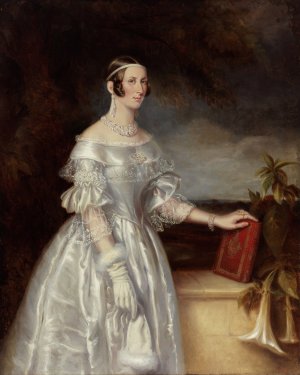 Portrait of Mrs Alexander Spark by Maurice Felton Oil Painting