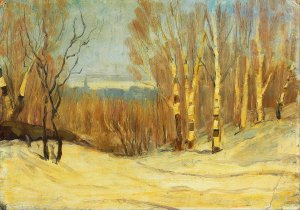 Winter near Montreal by Maurice Galbraith Cullen Oil Painting