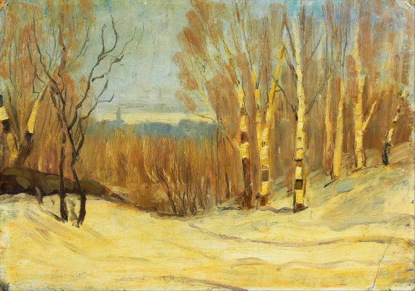 Main Product Photo of Winter near Montreal  Painting by Maurice Galbraith Cullen