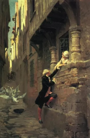 L'Escalade painting by Maurice Leloir