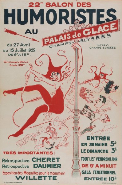 22me Salon Des Humoristes  Au Palais De Glace  by Maurice Louis Henri Neumont - Hand-Painted Oil Painting Reproduction