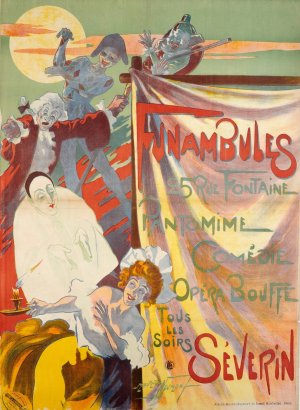 Funambules by Maurice Louis Henri Neumont Oil Painting