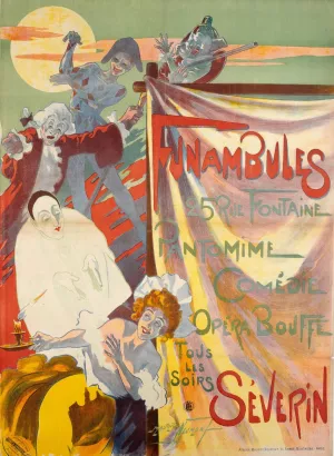 Funambules by Maurice Louis Henri Neumont Oil Painting