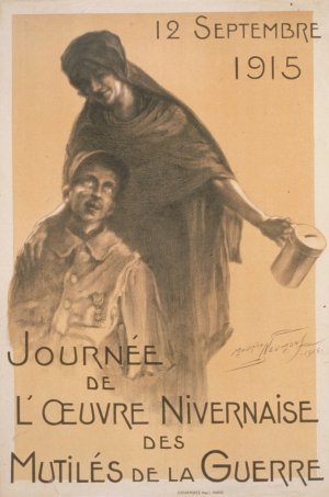 Journee de l'oeuvre Nivernaise des mutiles de la guerre by Maurice Louis Henri Neumont Oil Painting