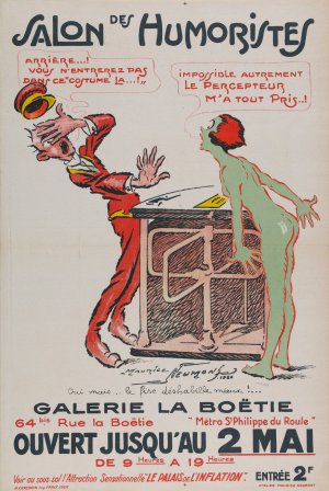 Salon Des Humoristes Galerie La Boetie by Maurice Louis Henri Neumont Oil Painting