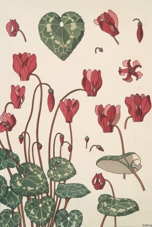 Cyclamen by Maurice Pillard Verneuil Oil Painting