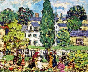 Afternoon Stroll, Summer by Maurice Brazil Prendergast Oil Painting
