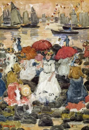 Beechmont by Maurice Brazil Prendergast Oil Painting