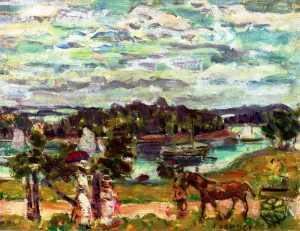 Brooksville, Maine by Maurice Brazil Prendergast Oil Painting