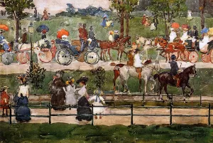 Central Park by Maurice Brazil Prendergast Oil Painting