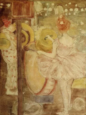 Circus Band Oil painting by Maurice Brazil Prendergast