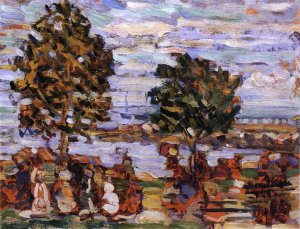 Crepuscule also known as Sunset by Maurice Brazil Prendergast Oil Painting