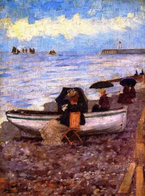 Dieppe by Maurice Brazil Prendergast Oil Painting