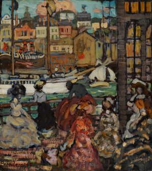East Boston Ferry by Maurice Prendergast Oil Painting