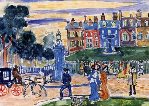 Edge of the Park by Maurice Brazil Prendergast Oil Painting