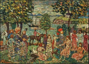Fantasy by Maurice Prendergast Oil Painting