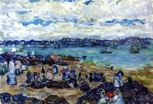 Figures on the Beach painting by Maurice Brazil Prendergast