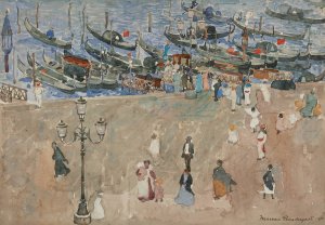 Gray Day, Venice by Maurice Prendergast Oil Painting