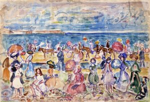 Holiday in New England Oil painting by Maurice Prendergast