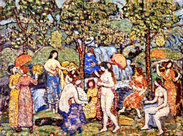 Main Product Photo of Idyl Painting by Maurice Brazil Prendergast