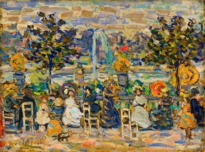 In Luxembourg Gardens by Maurice Prendergast Oil Painting