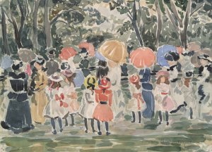 In the Park by Maurice Prendergast Oil Painting