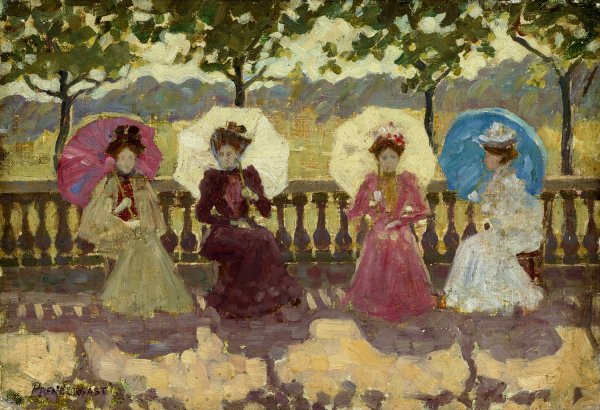 In the Park  by Maurice Prendergast - Hand-Painted Oil Painting Reproduction