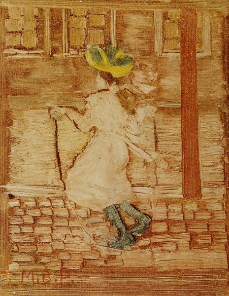 Main Product Photo of Jumping Rope Painting by Maurice Brazil Prendergast