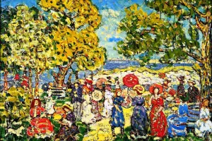 Landscape with Figures Oil Painting by Maurice Brazil Prendergast - Bestsellers