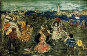 Lighthouse by Maurice Brazil Prendergast Oil Painting