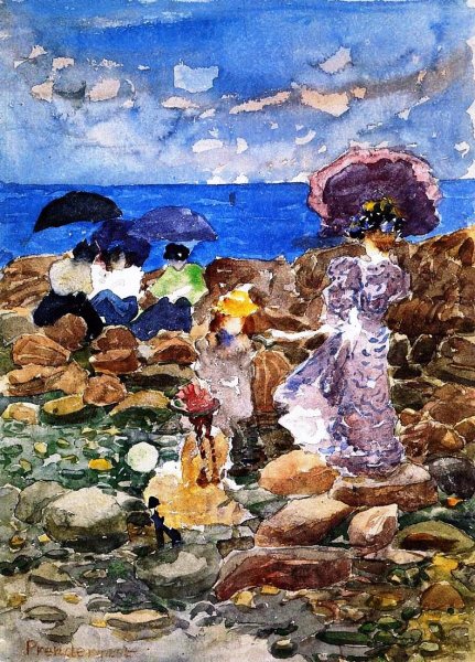 Main Product Photo of Low Tide Painting by Maurice Brazil Prendergast