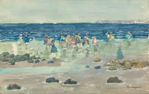 Low Tide by Maurice Prendergast Oil Painting