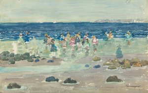 Low Tide by Maurice Prendergast Oil Painting