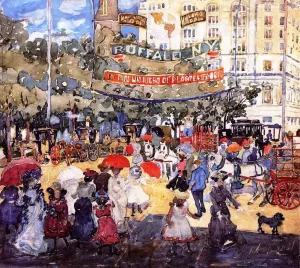 Madison Square by Maurice Brazil Prendergast Oil Painting