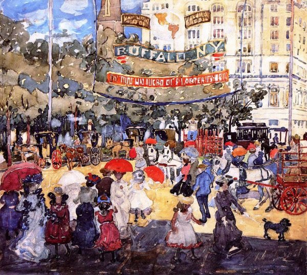 Main Product Photo of Madison Square Painting by Maurice Brazil Prendergast