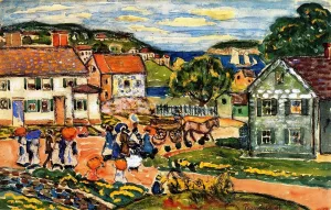 Marblehead by Maurice Brazil Prendergast - Oil Painting Reproduction