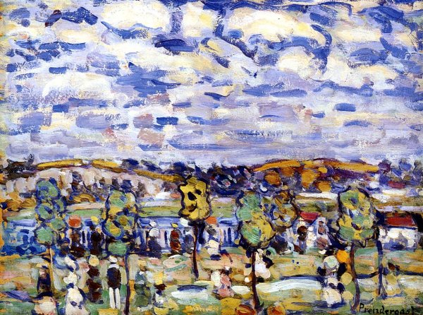 Main Product Photo of New England Painting by Maurice Brazil Prendergast
