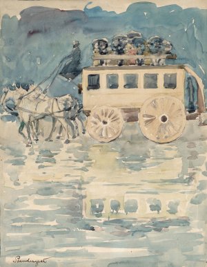 Parisian Omnibus by Maurice Prendergast Oil Painting